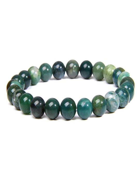 Moss Agate Stretch Bracelet