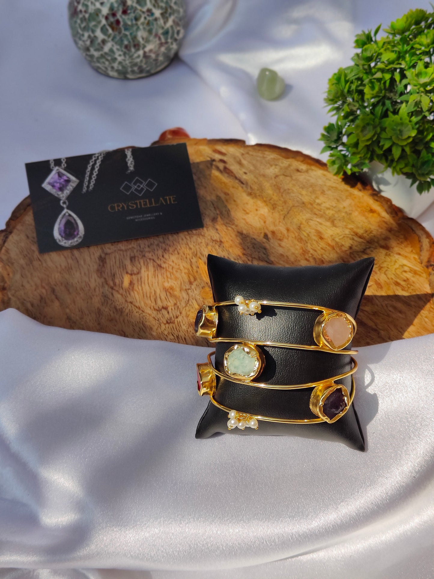 Aurora Stone Harmony Cuff