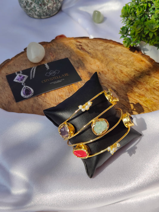 Aurora Stone Harmony Cuff