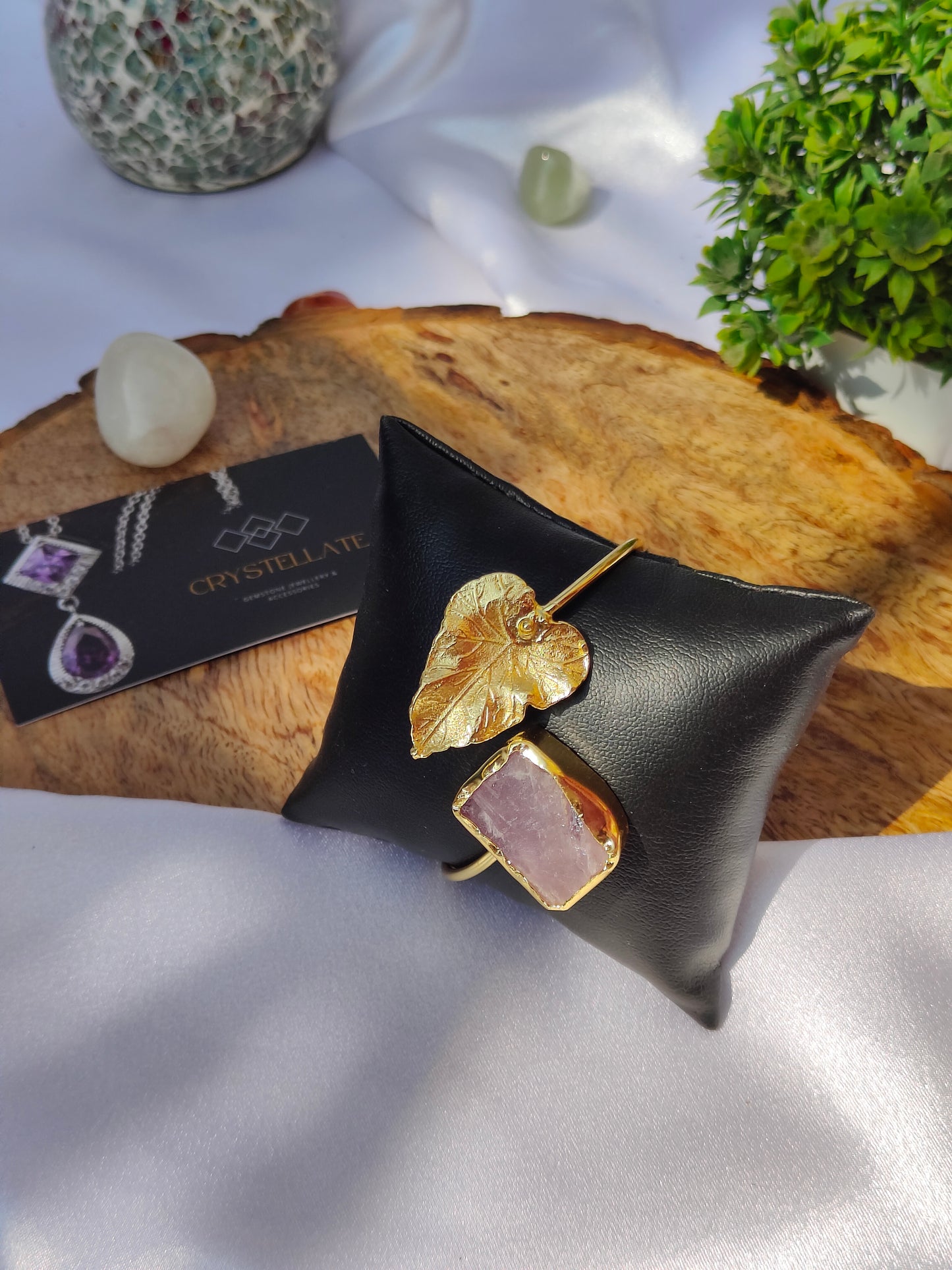 Golden Leaf Serenity Cuff