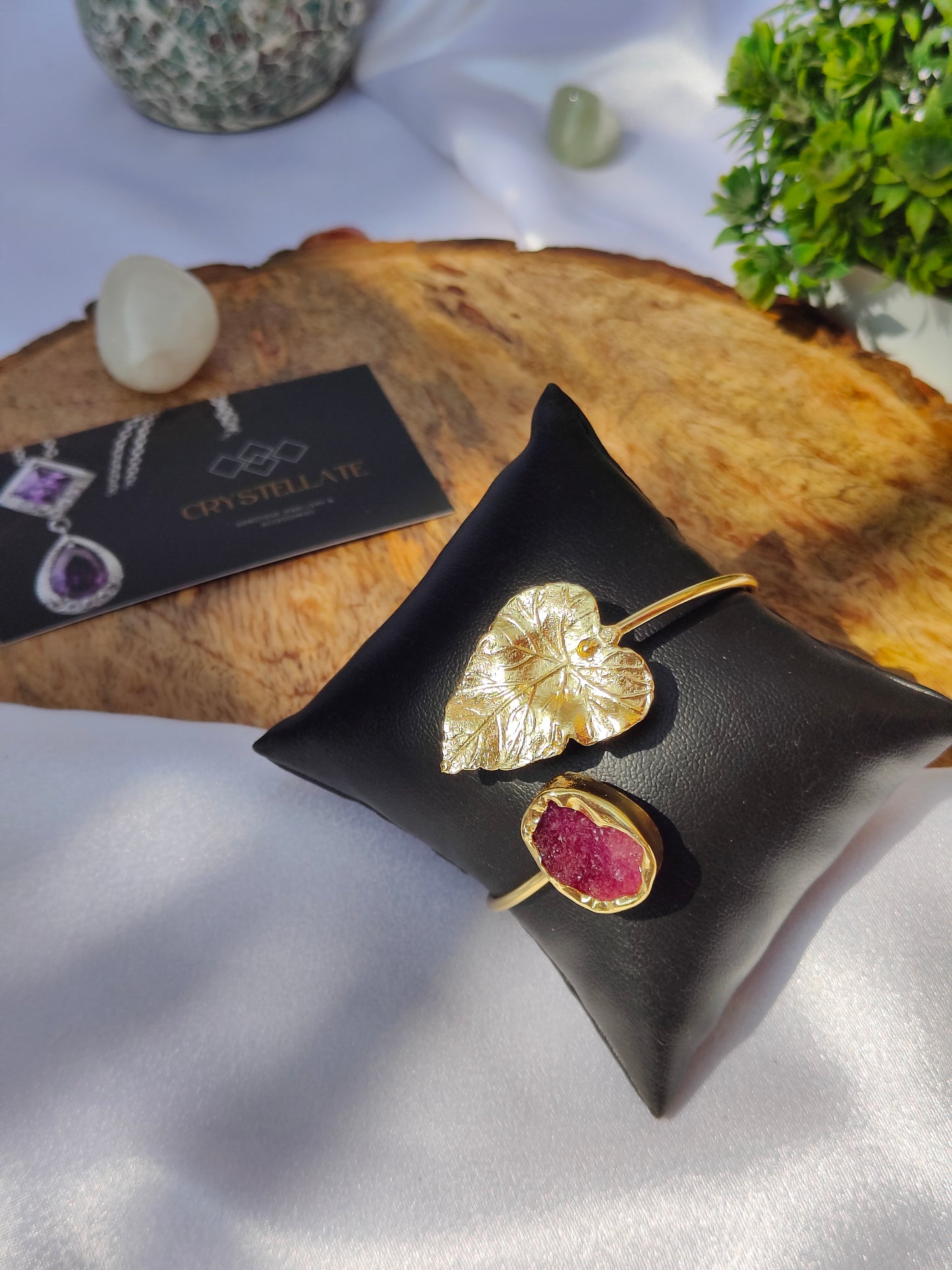 Golden Leaf Serenity Cuff