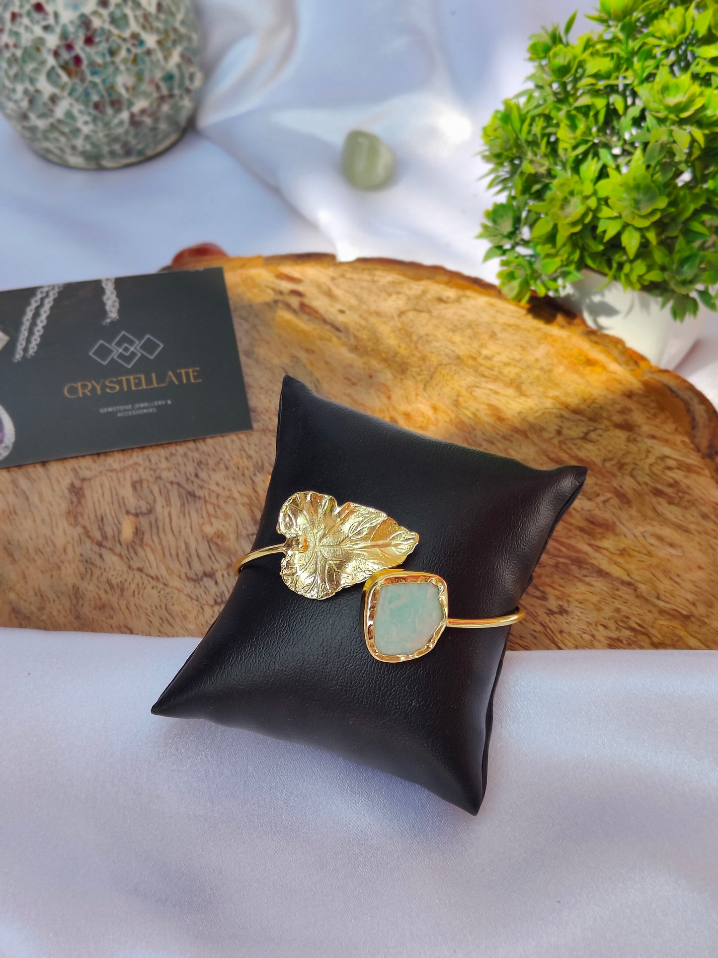 Golden Leaf Serenity Cuff