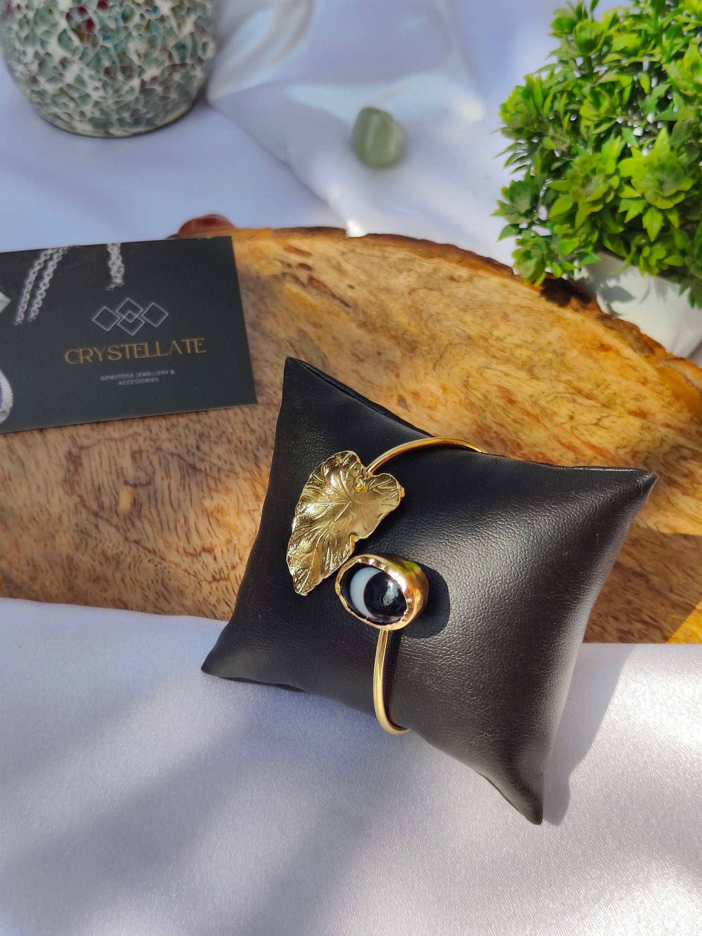 Golden Leaf Serenity Cuff