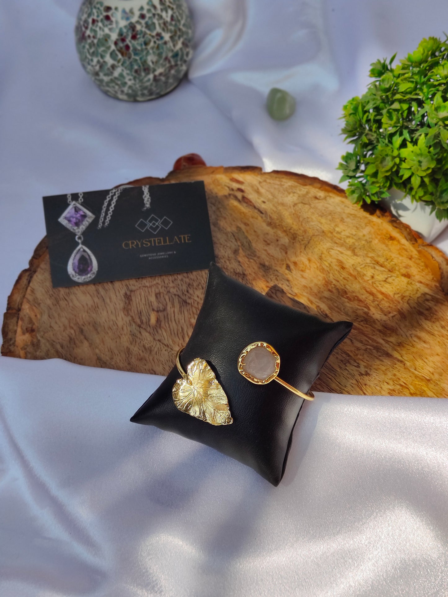 Golden Leaf Serenity Cuff