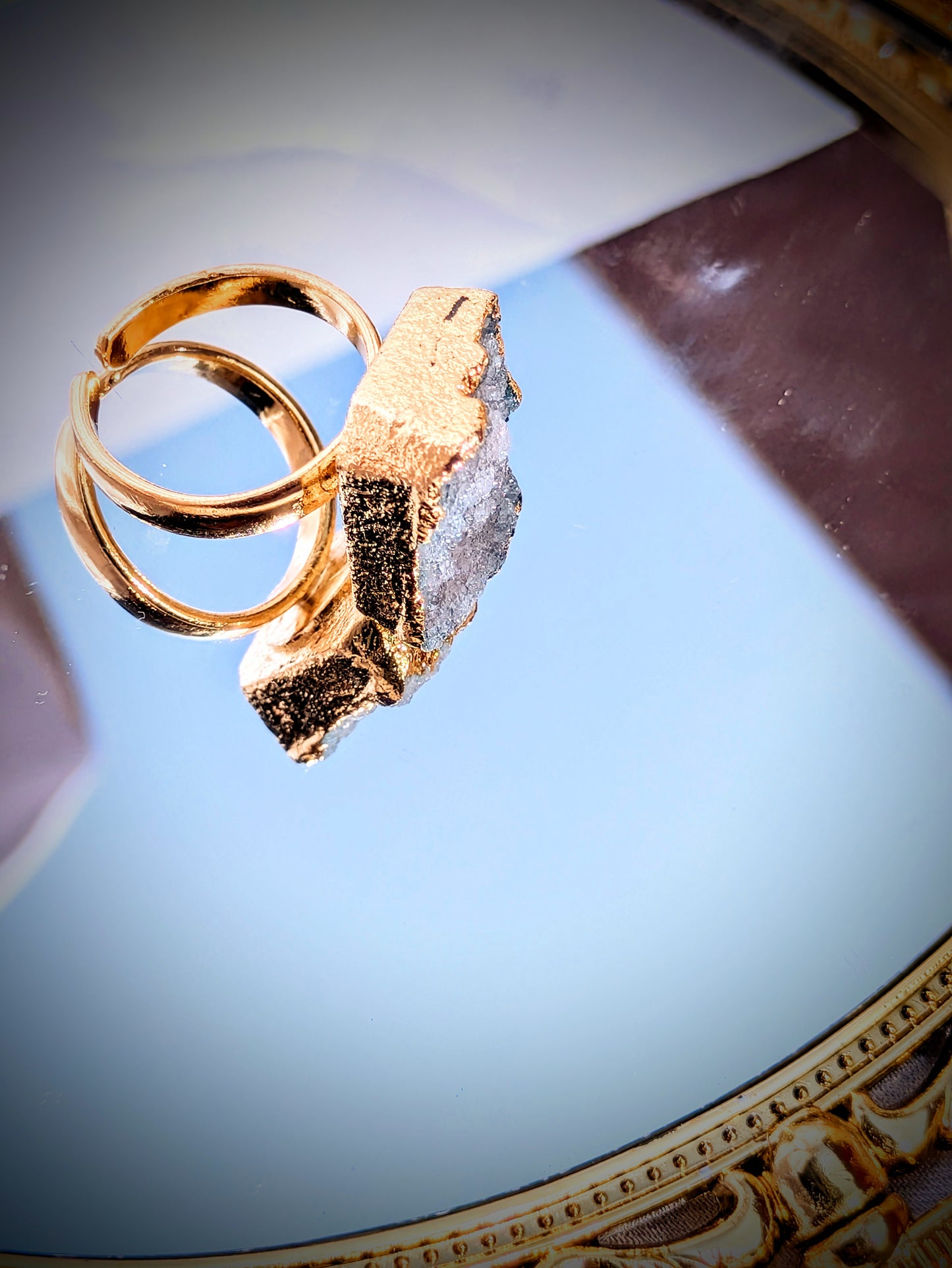 Celestial Spark Adjustable Ring