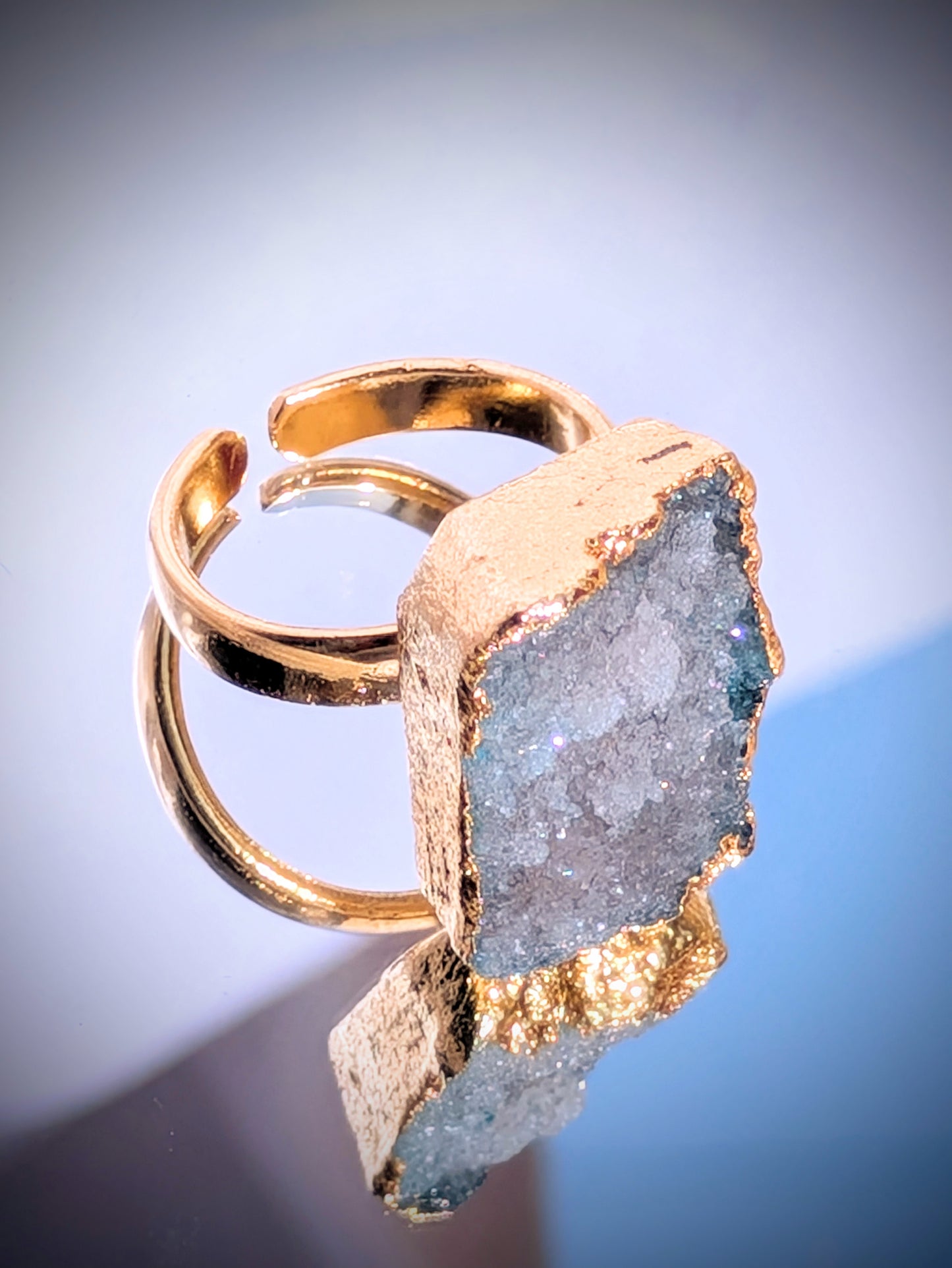 Celestial Spark Adjustable Ring