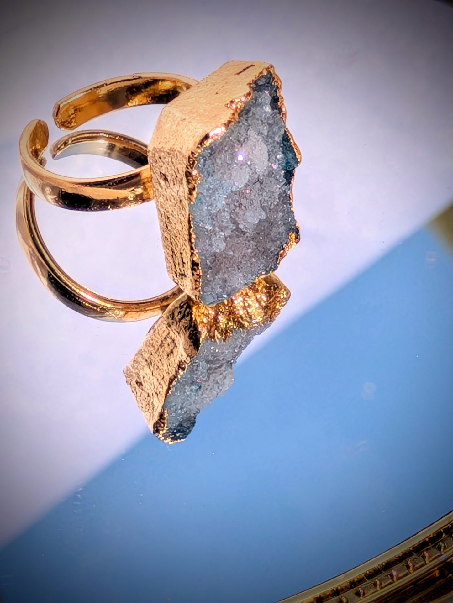 Celestial Spark Adjustable Ring