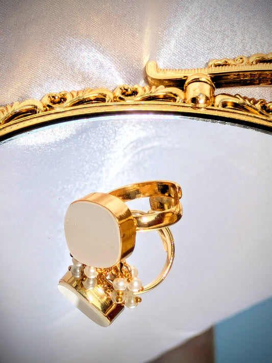 Moonlit Charm Adjustable Ring