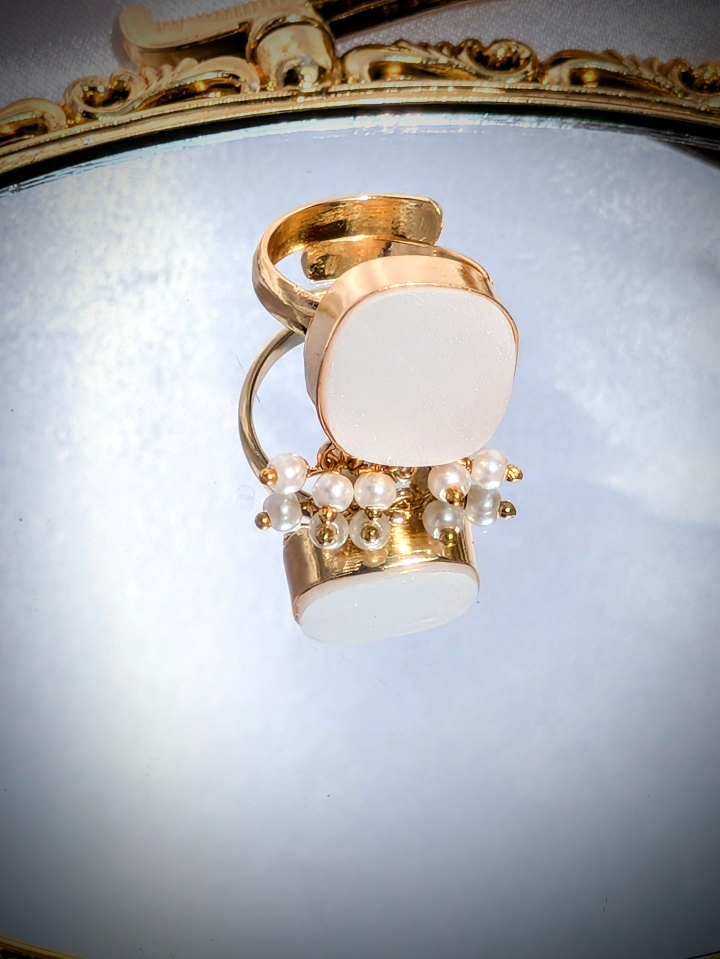 Moonlit Charm Adjustable Ring