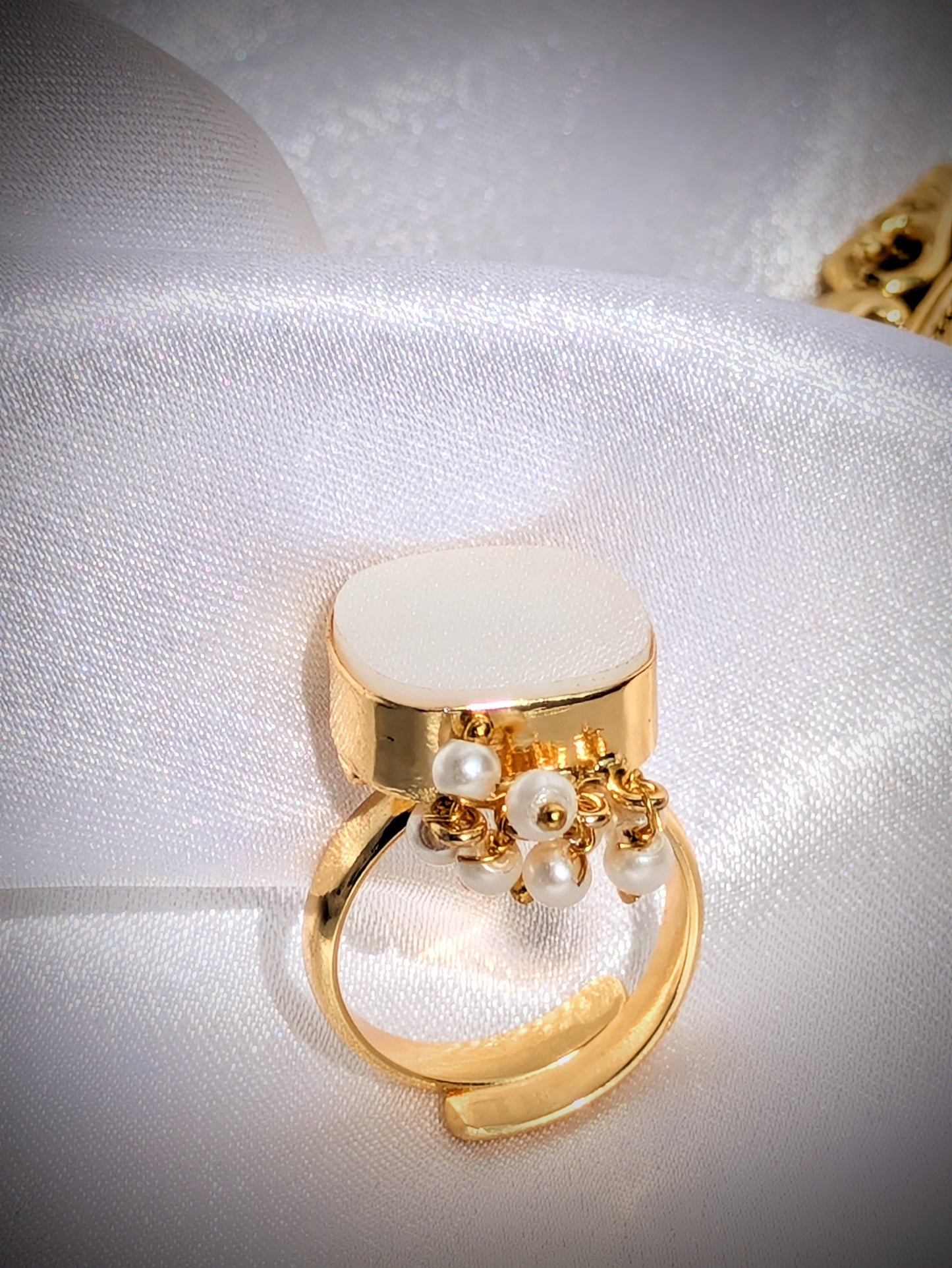 Moonlit Charm Adjustable Ring