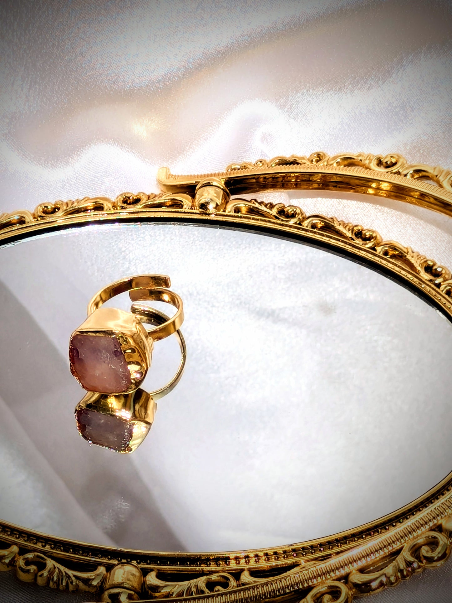 Verdant Glow Adjustable Ring