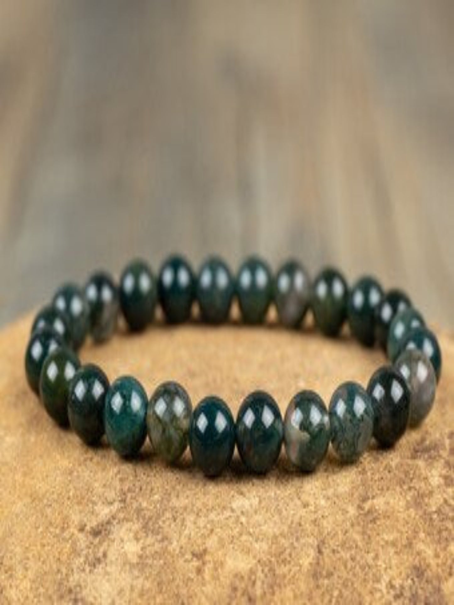 Moss Agate Stretch Bracelet